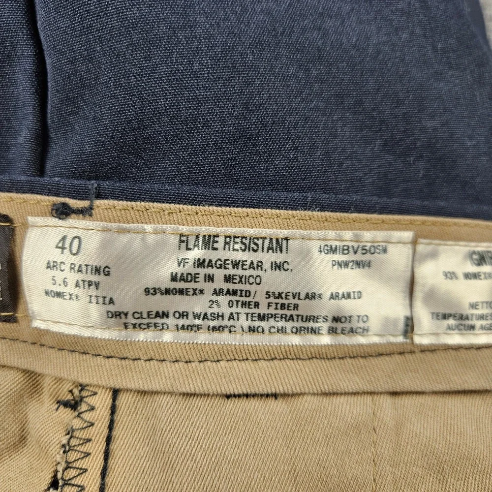 Bulwark FR Flame Resistant Navy Blue Nomex Work Pants Mens 40x29 4GMIBV50SM